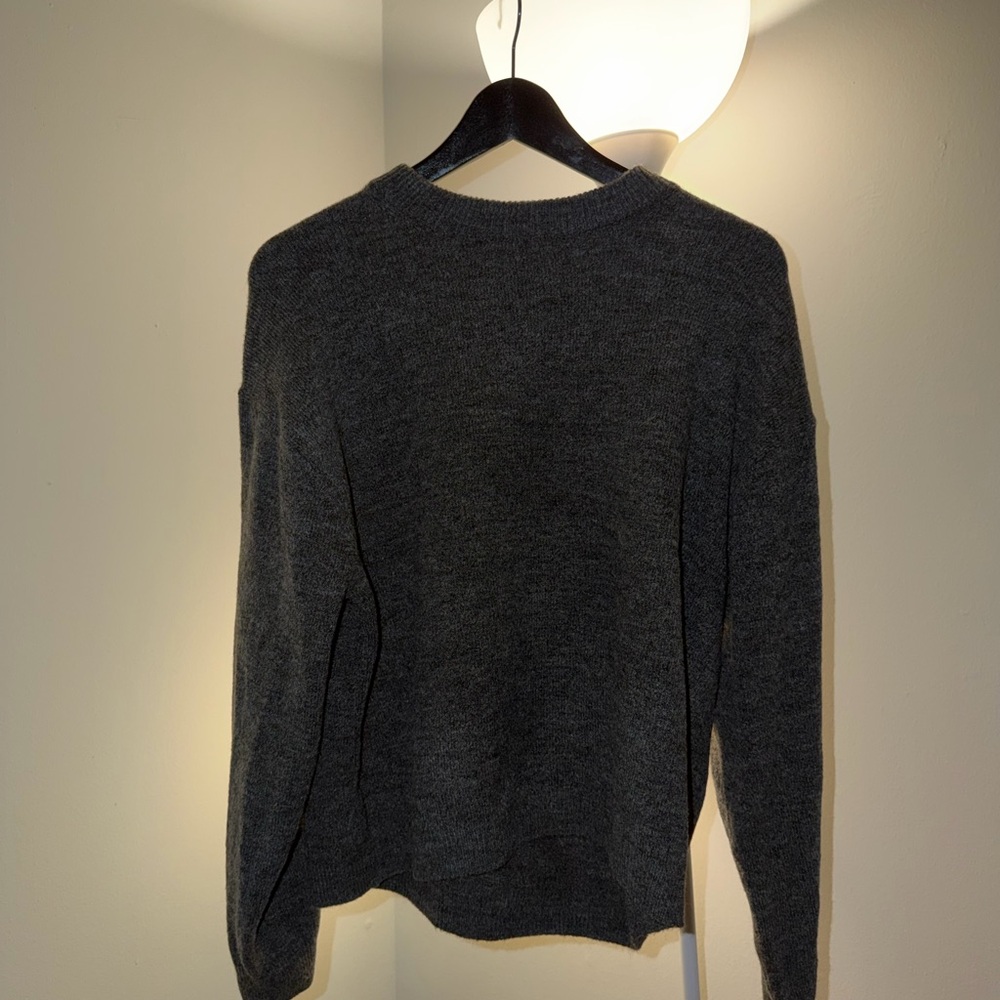 H&M Dark Gray Crew Neck Sweater